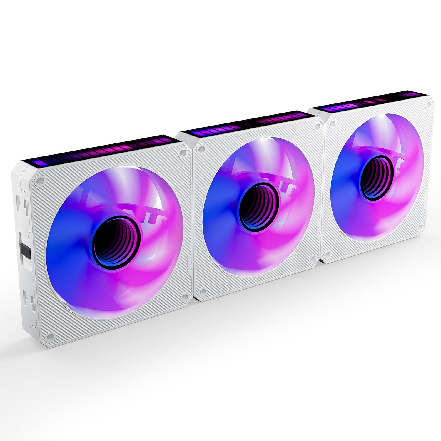 AsiaHorse STARBEAT 120mm UNI Fan, RGB Sound Control Rhythm PC Case Fan, Daisy-Chain Connection, 5V 3Pin ARGB Lighting for Computer Case & Liquid Radiator