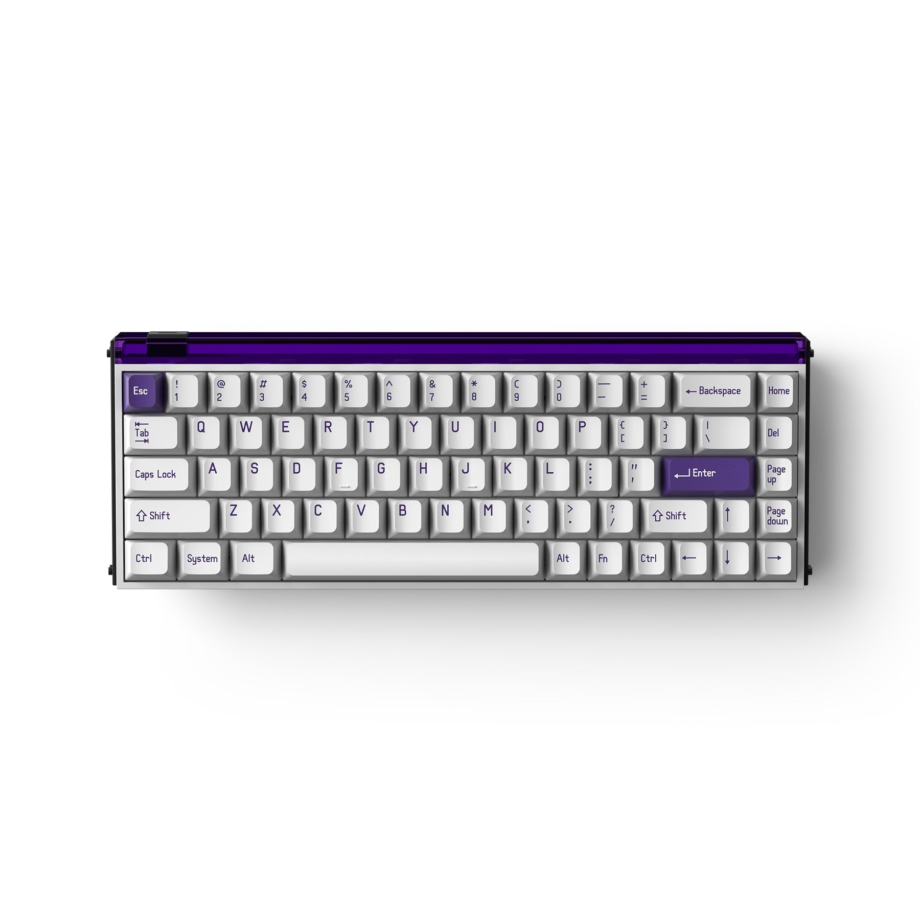 خصم خاص MelGeek Made68 Pro Purple Magnetic E-sports Keyboard