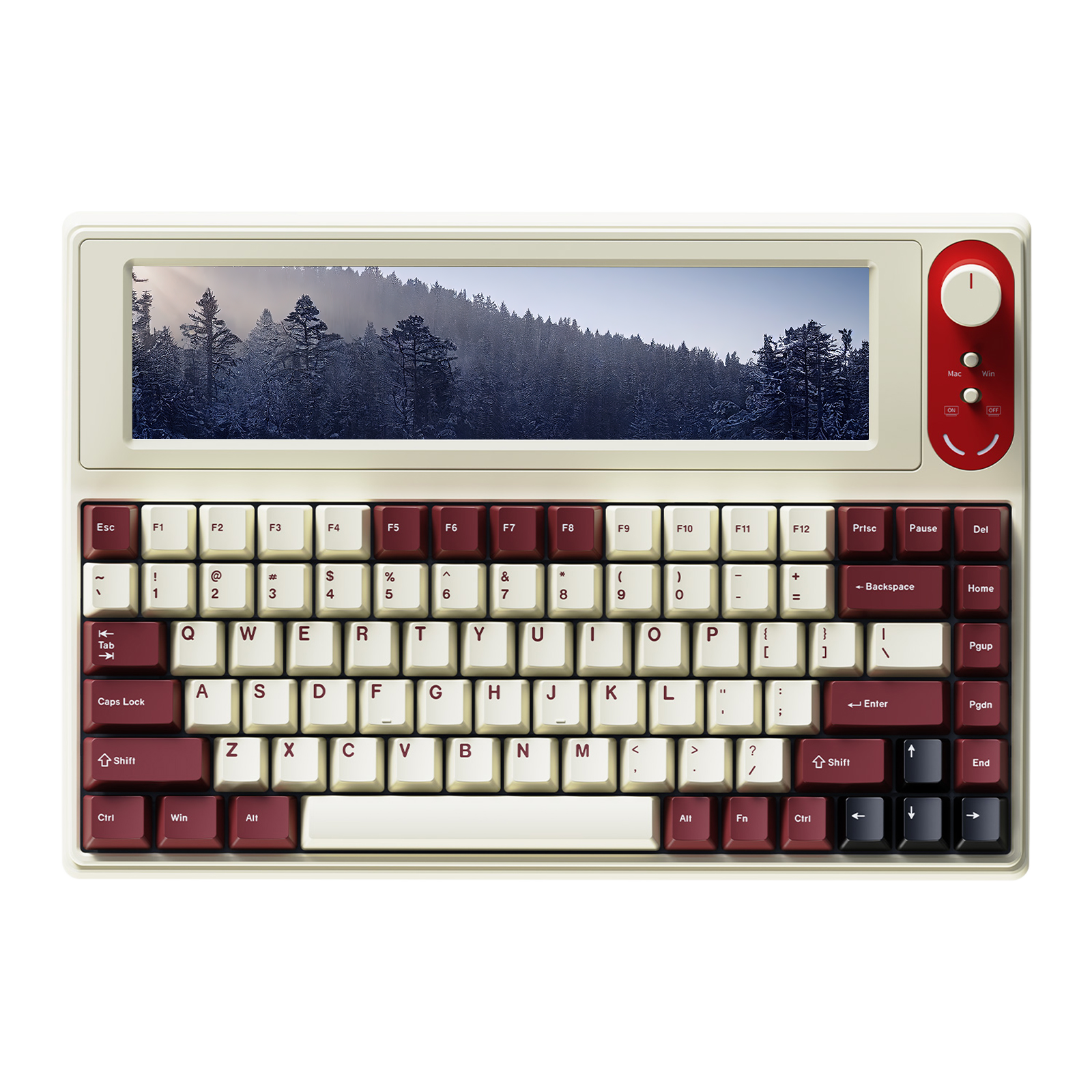 Ajazz AKP846 Mechanical Keyboard with 10.1 inch touch screen