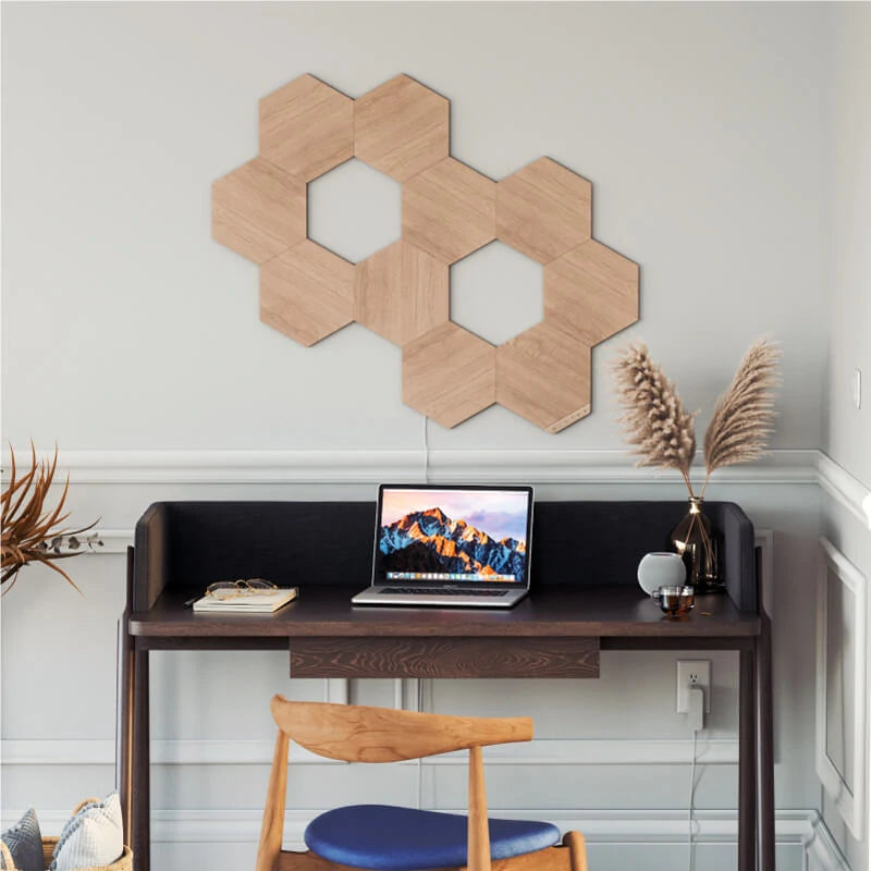 NANOLEAF (3 Panels) Wooden Hexagons Expansion Pack