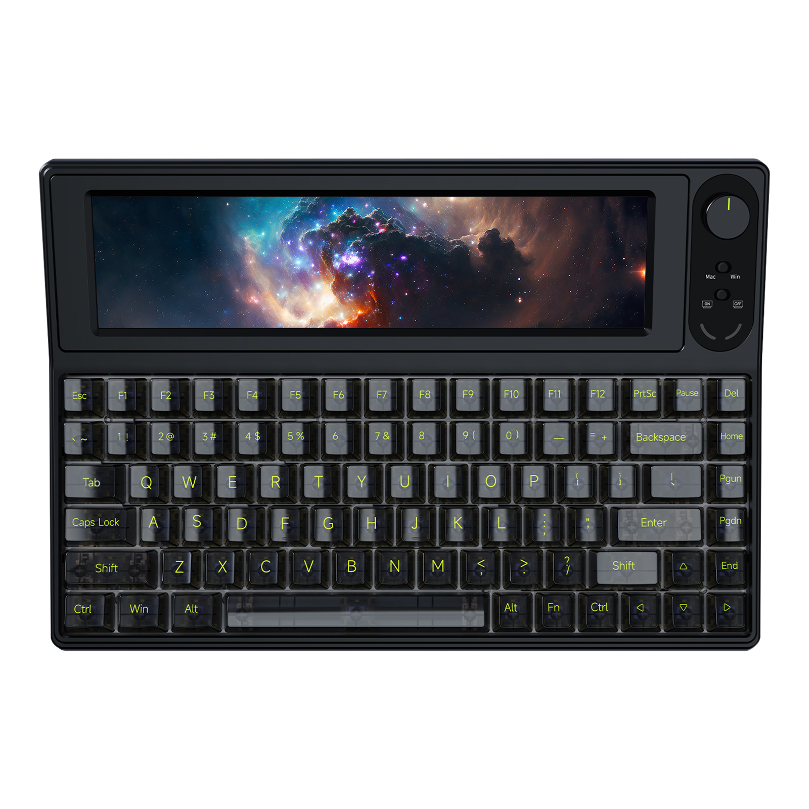 Ajazz AKP846 Mechanical Keyboard with 10.1 inch touch screen