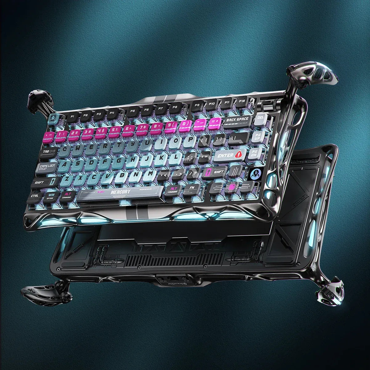 Gravastar V75 Pro Cyberpunk 8KHz Magnetic Aluminum Gaming Keyboard