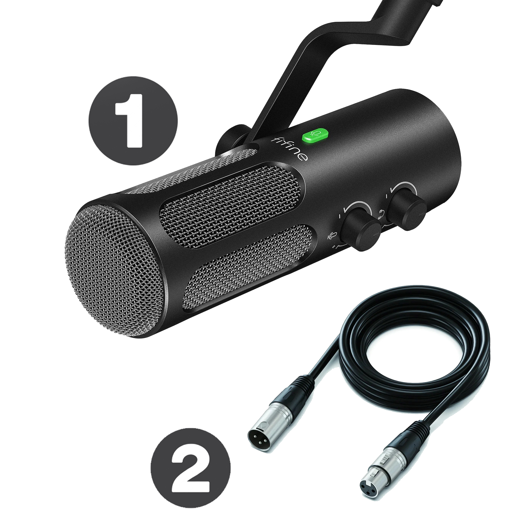 شحن فوري FIFINE Tank3 Dynamic USB/XLR Pro Microphone