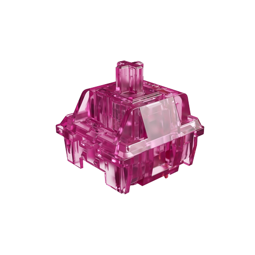 Akko CS Crystal Wine Red Switch (45 pcs) 3 Pin 45gf Linear Switch Full Polycarbonate Structure Fit for MX Mechanical Keyboard (45 pcs)