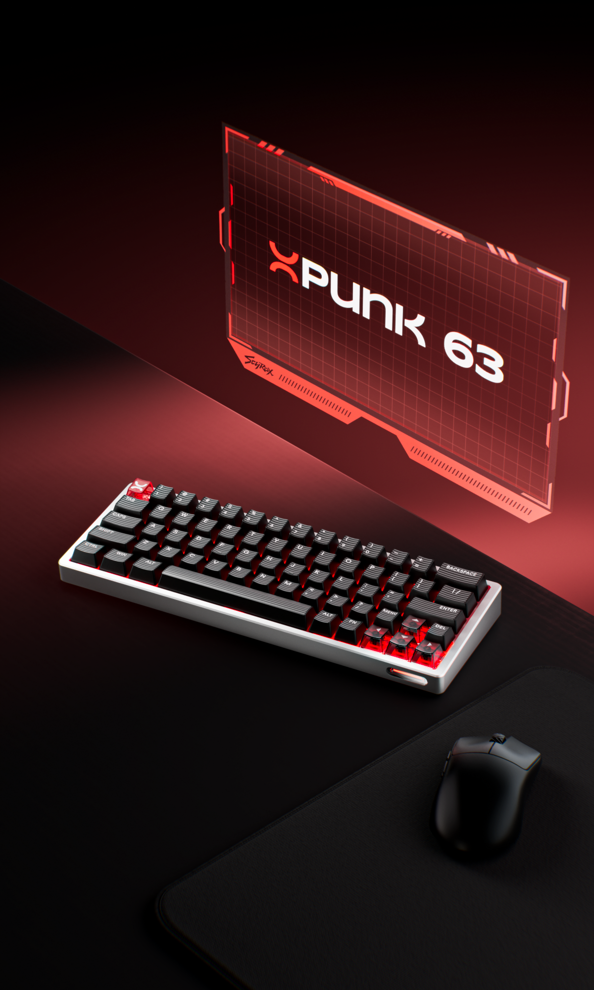 SCYROX X-Punk 63 8Khz E-Sports Magnetic Aluminum Keyboard