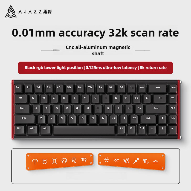 Ajazz ALUX68 Magnetic CNC Aluminum 8khz RGB Gaming Keyboard