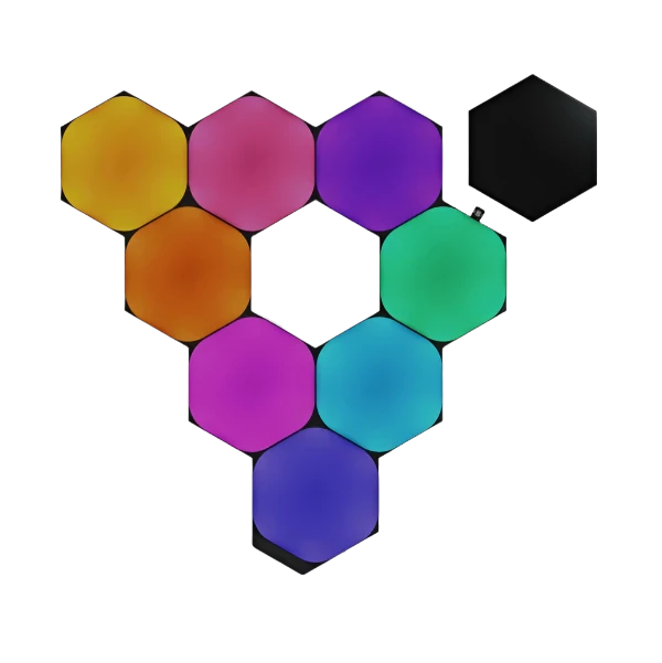 NANOLEAF (9 Panels) Black Ultra Hexagons Starter Kit