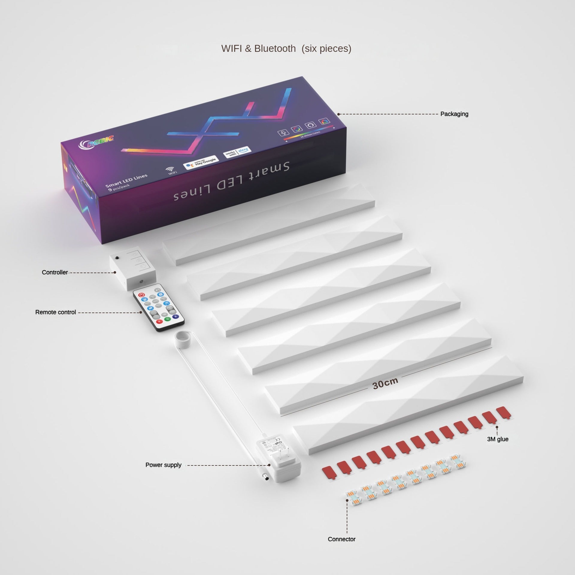 Diamond Lines RGBIC Wifi Lightning