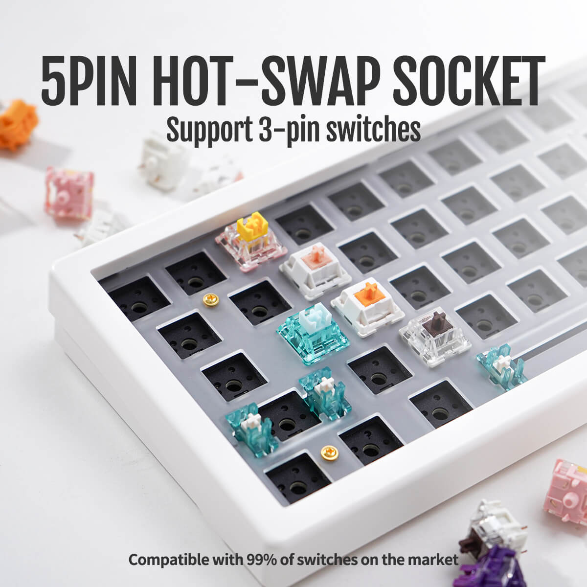 GMK67 Wireless RGB Mechanical Keyboard Kit ( 7 Colors )