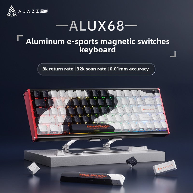 Ajazz ALUX68 Magnetic CNC Aluminum 8khz RGB Gaming Keyboard