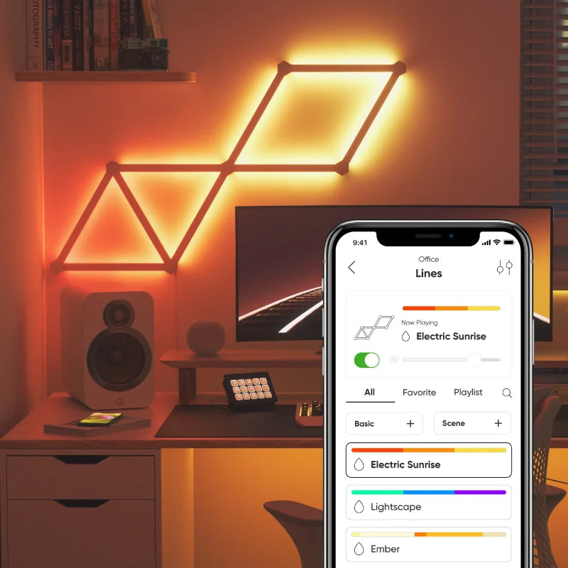 NANOLEAF (9 Lines) Nano Lines 60 Degrees Starter Kit