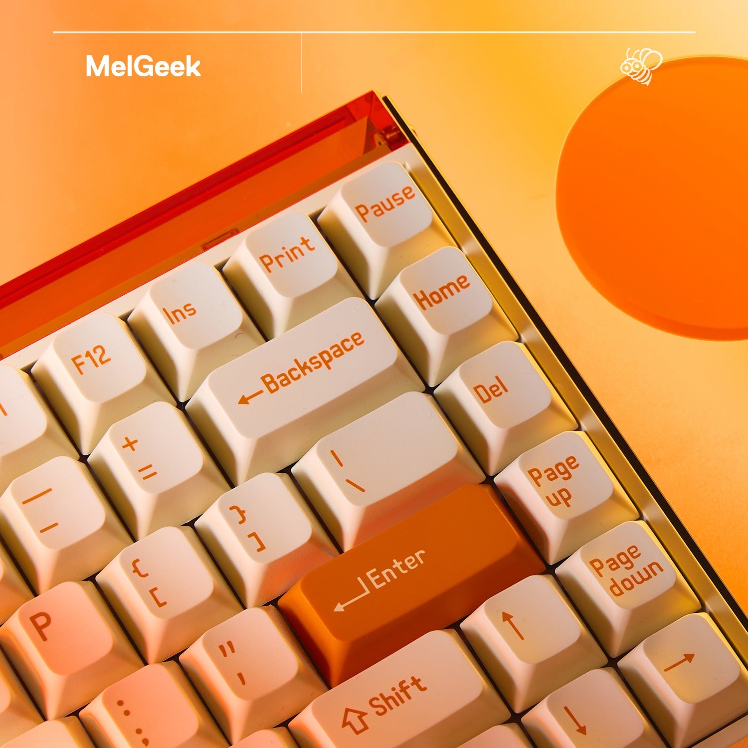 شحن مجاني MelGeek Made84 Pro Orange Edition Magnetic E-sports