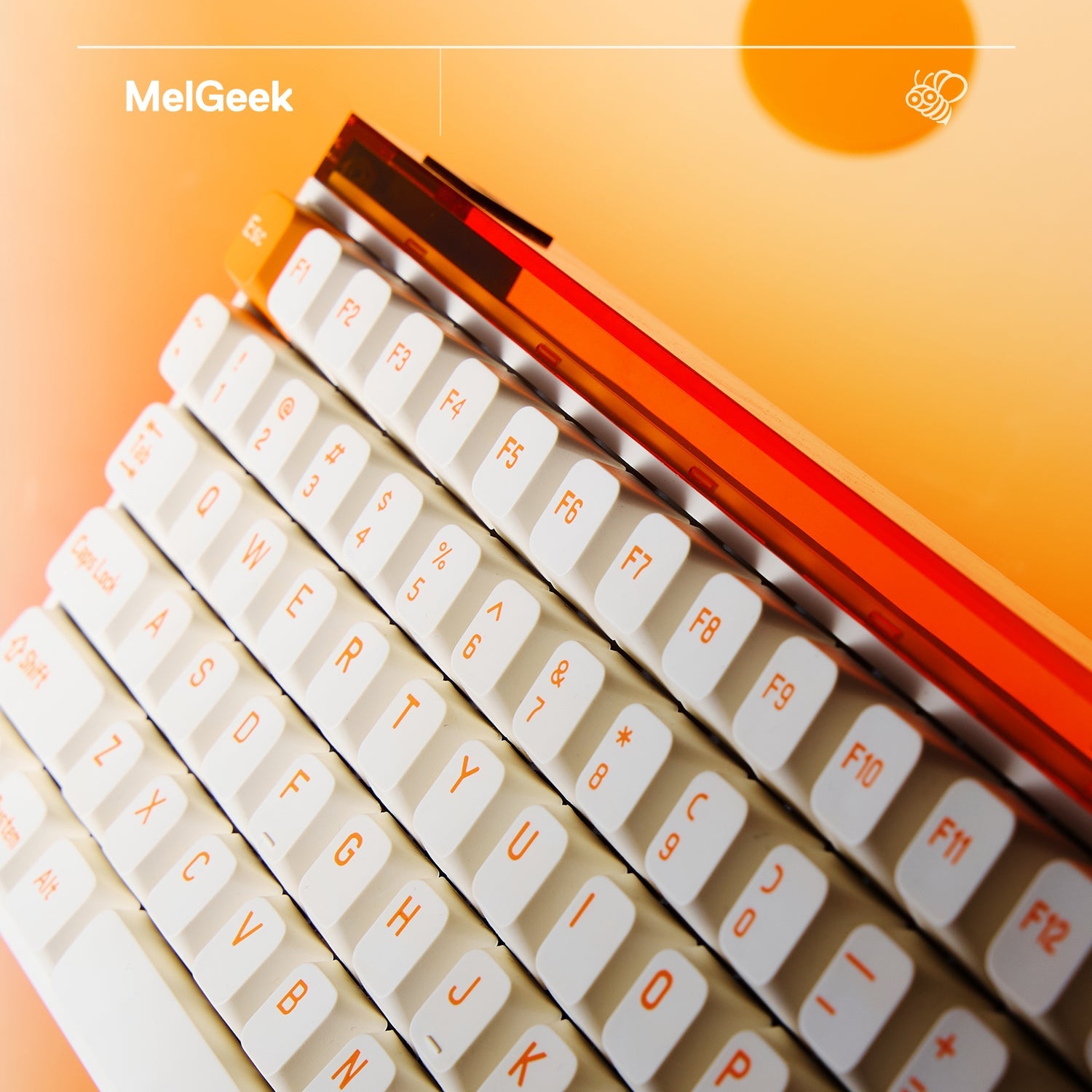 شحن مجاني MelGeek Made84 Pro Orange Edition Magnetic E-sports