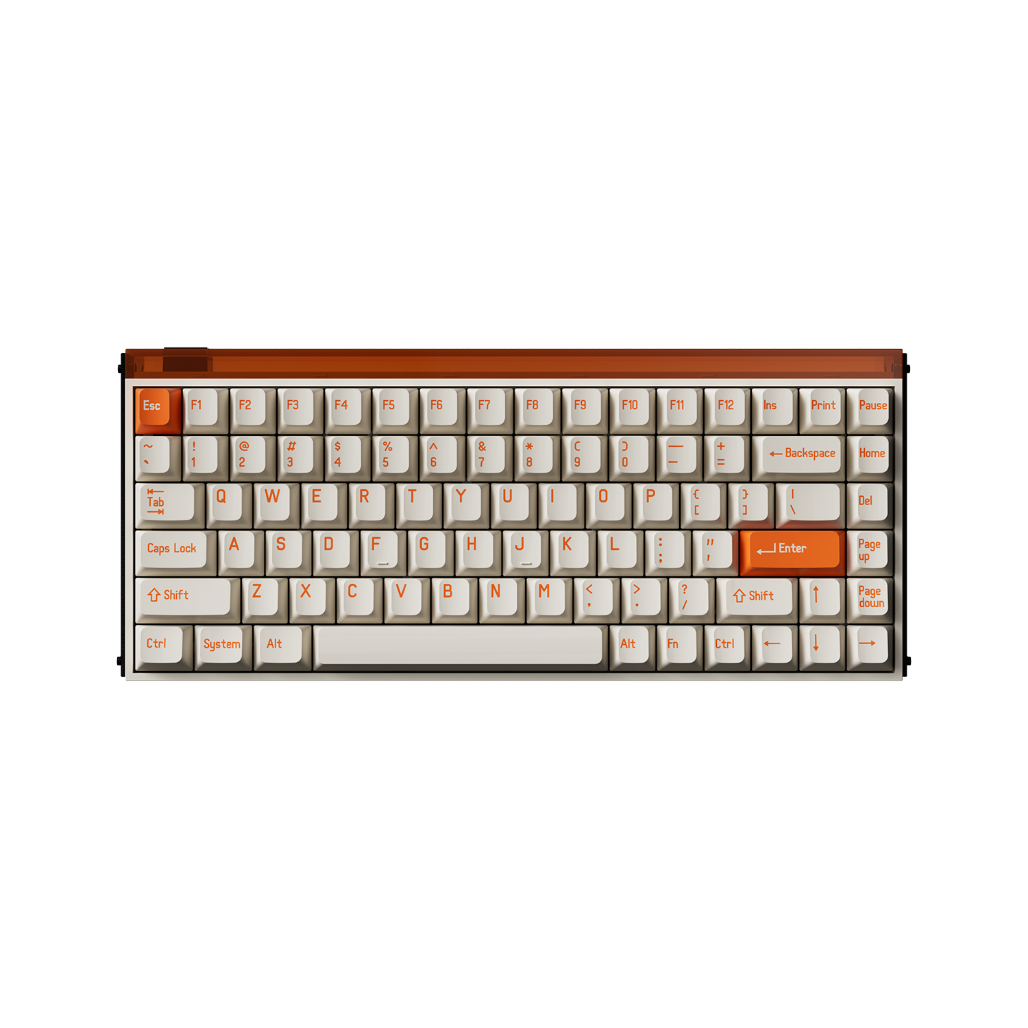 شحن مجاني MelGeek Made84 Pro Orange Edition Magnetic E-sports Keyboard