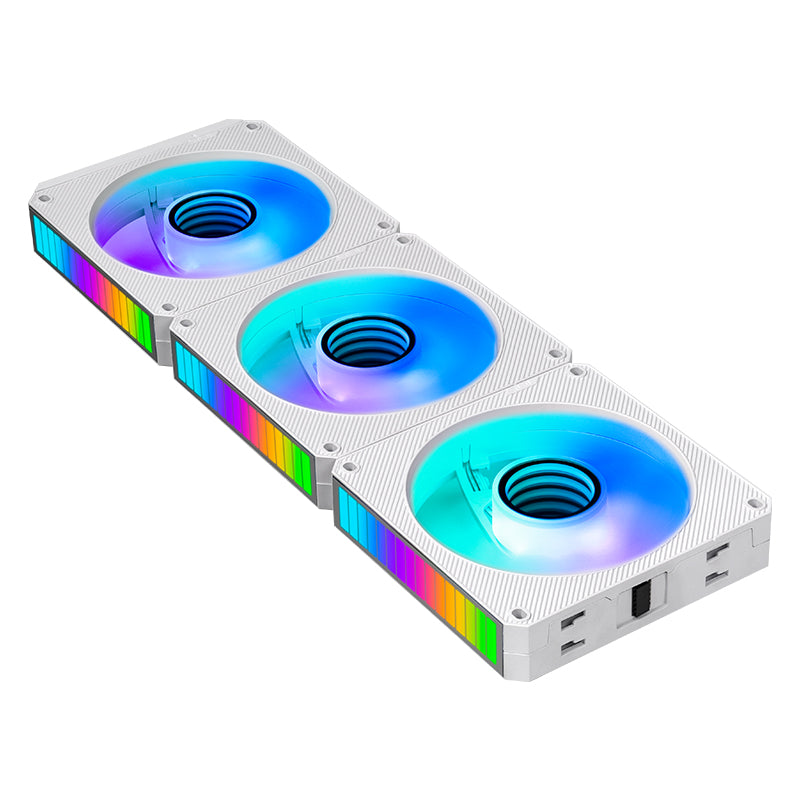 AsiaHorse STARBEAT 120mm UNI Fan, RGB Sound Control Rhythm PC Case Fan, Daisy-Chain Connection, 5V 3Pin ARGB Lighting for Computer Case & Liquid Radiator