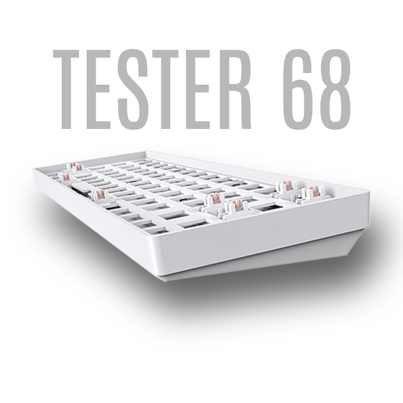 TESTER 68 Keys White Wireless
