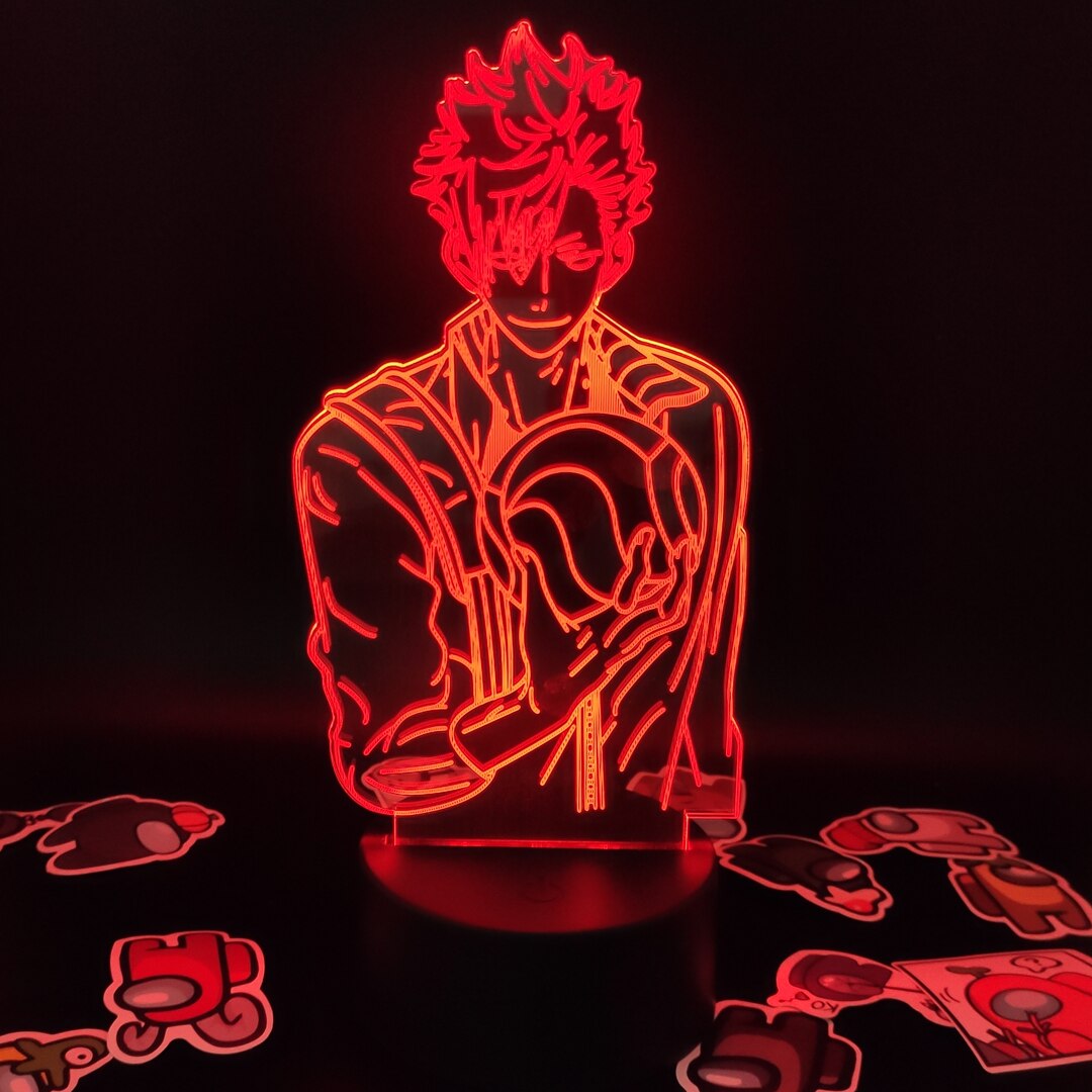 مجسم هايكيو كورو تيتسورو بأضواء ليلية ثلاثية الأبعاد