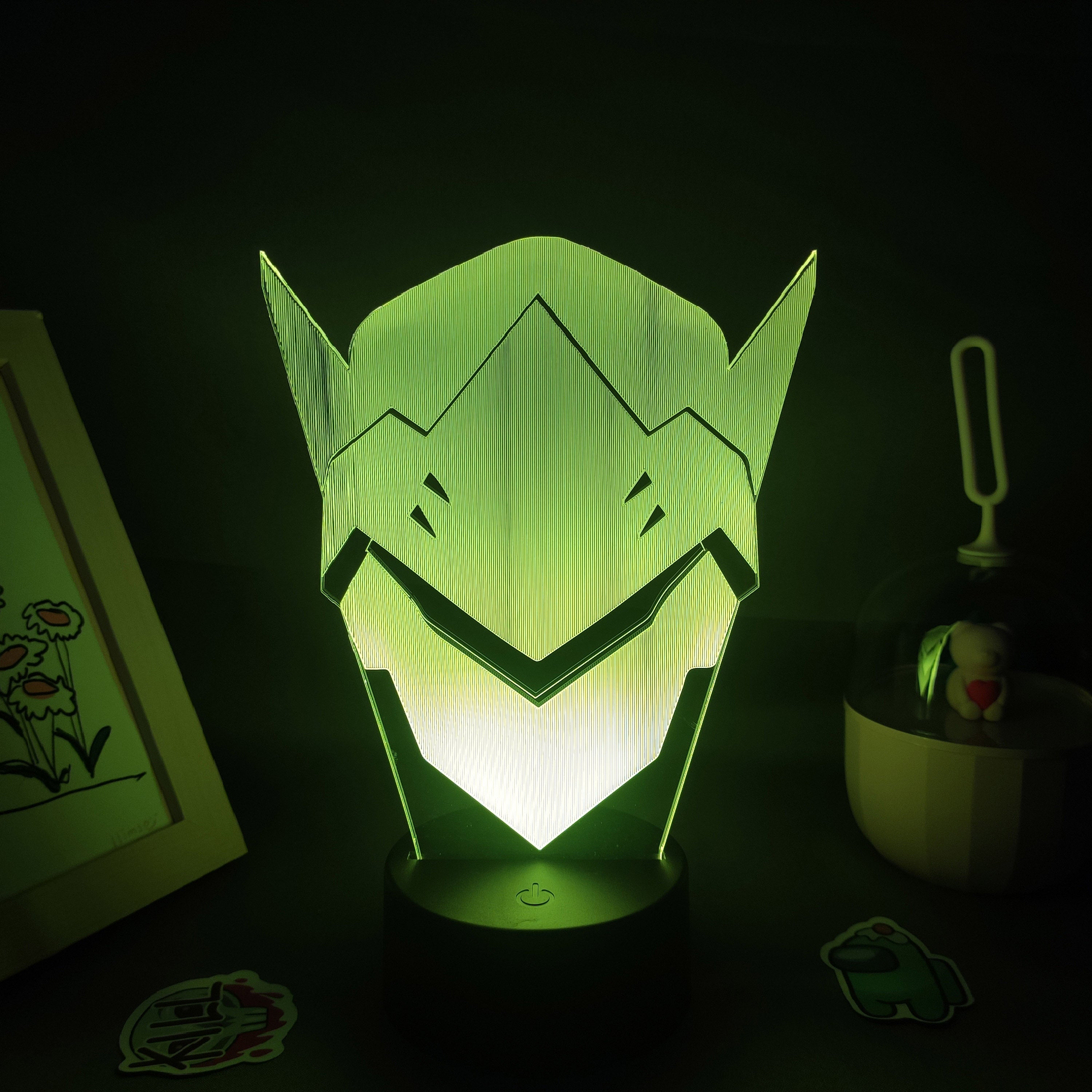 OW Game Figure Shimada Genji 3D Lamps