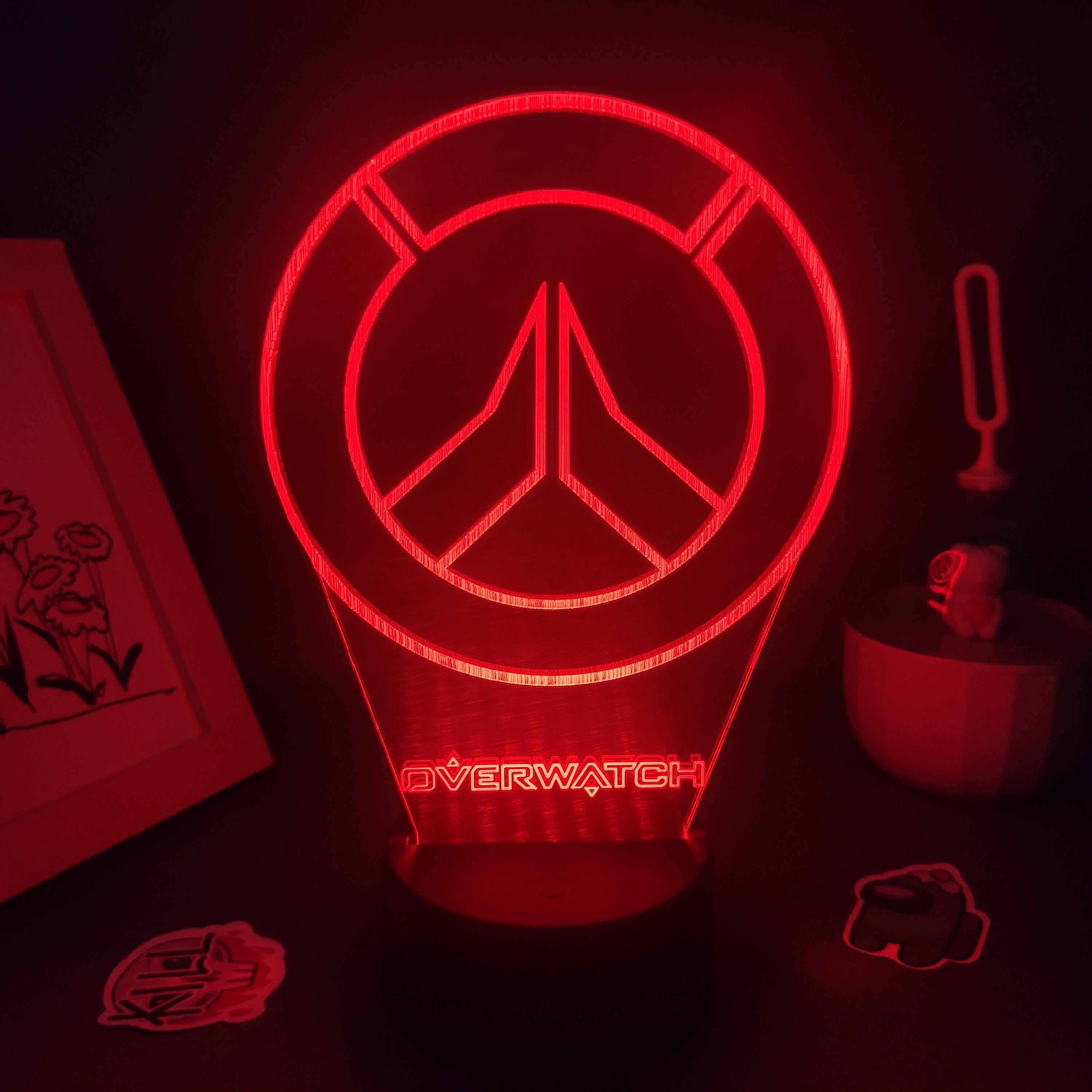 Overwatches OW Game LOGO Mark 3D Lamps