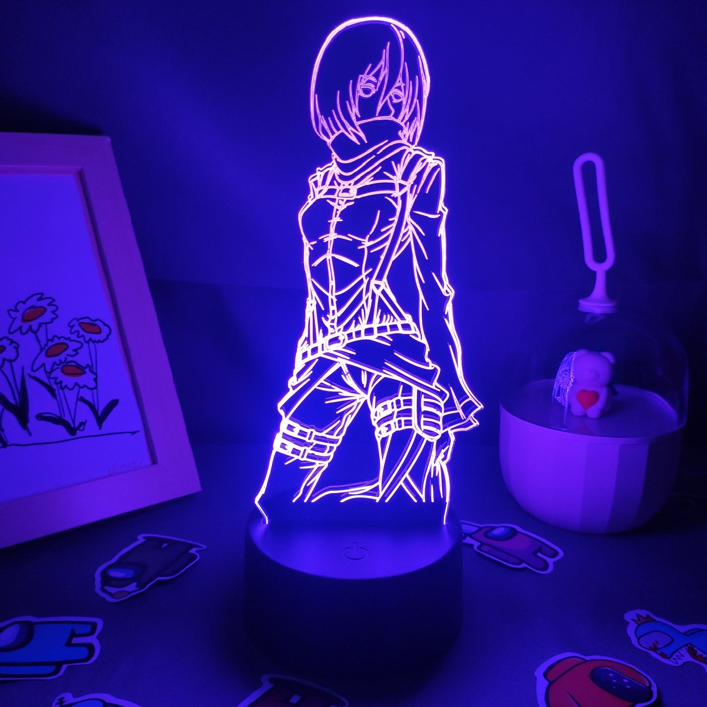 Attack on Titan Figure Mikasa Ackerman Led Night Light