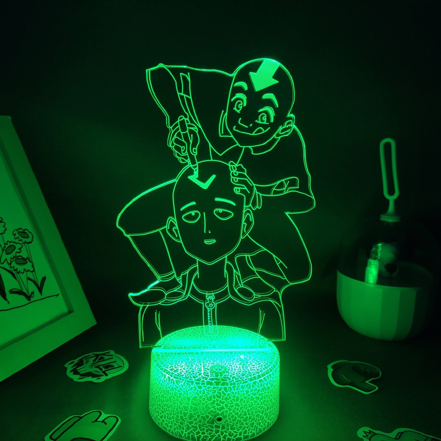 Aang Saitama 3D led Neon Night Light