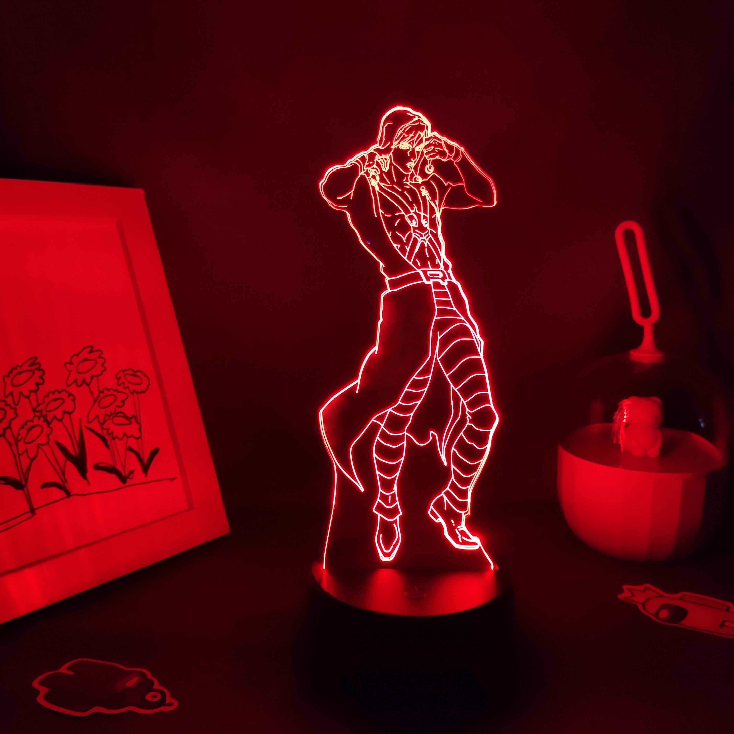 JoJo Bizarre Adventure Figure Risotto Nero 3D Lamps