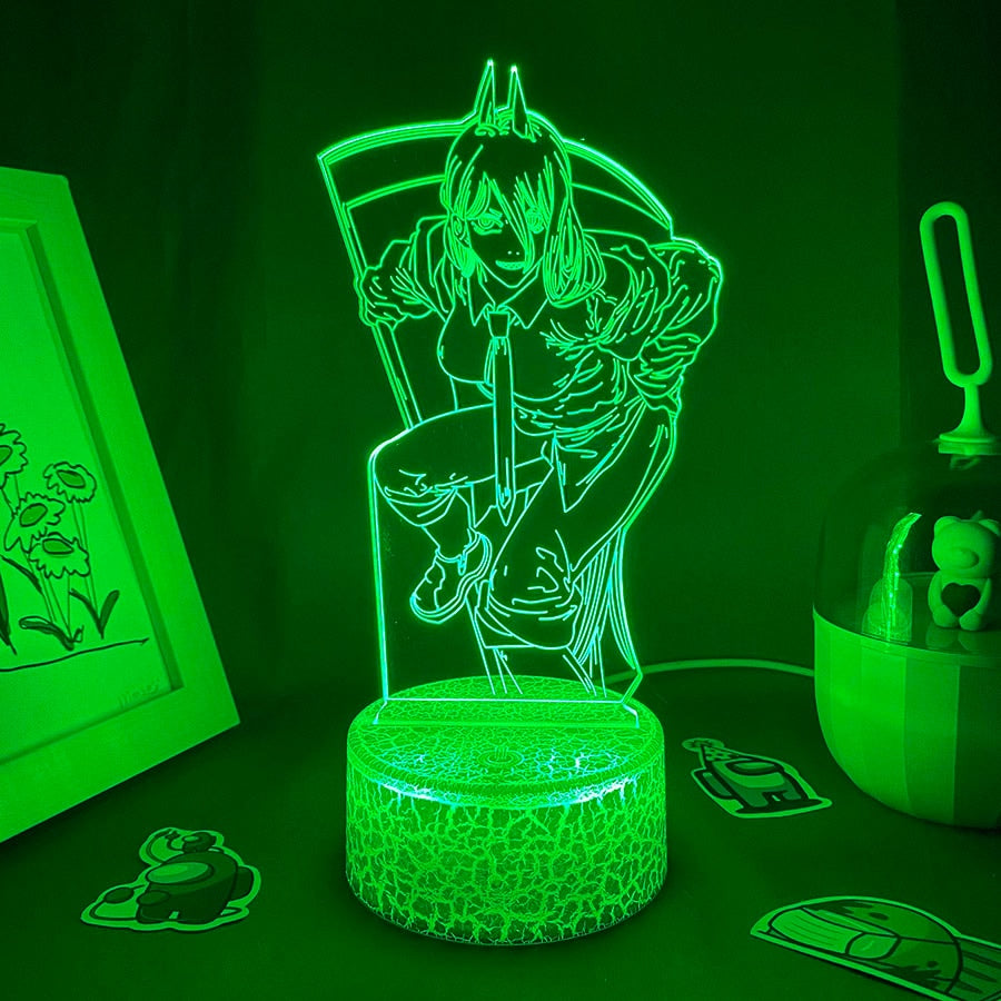 Chainsaw Man Figure Power Lava Lamp