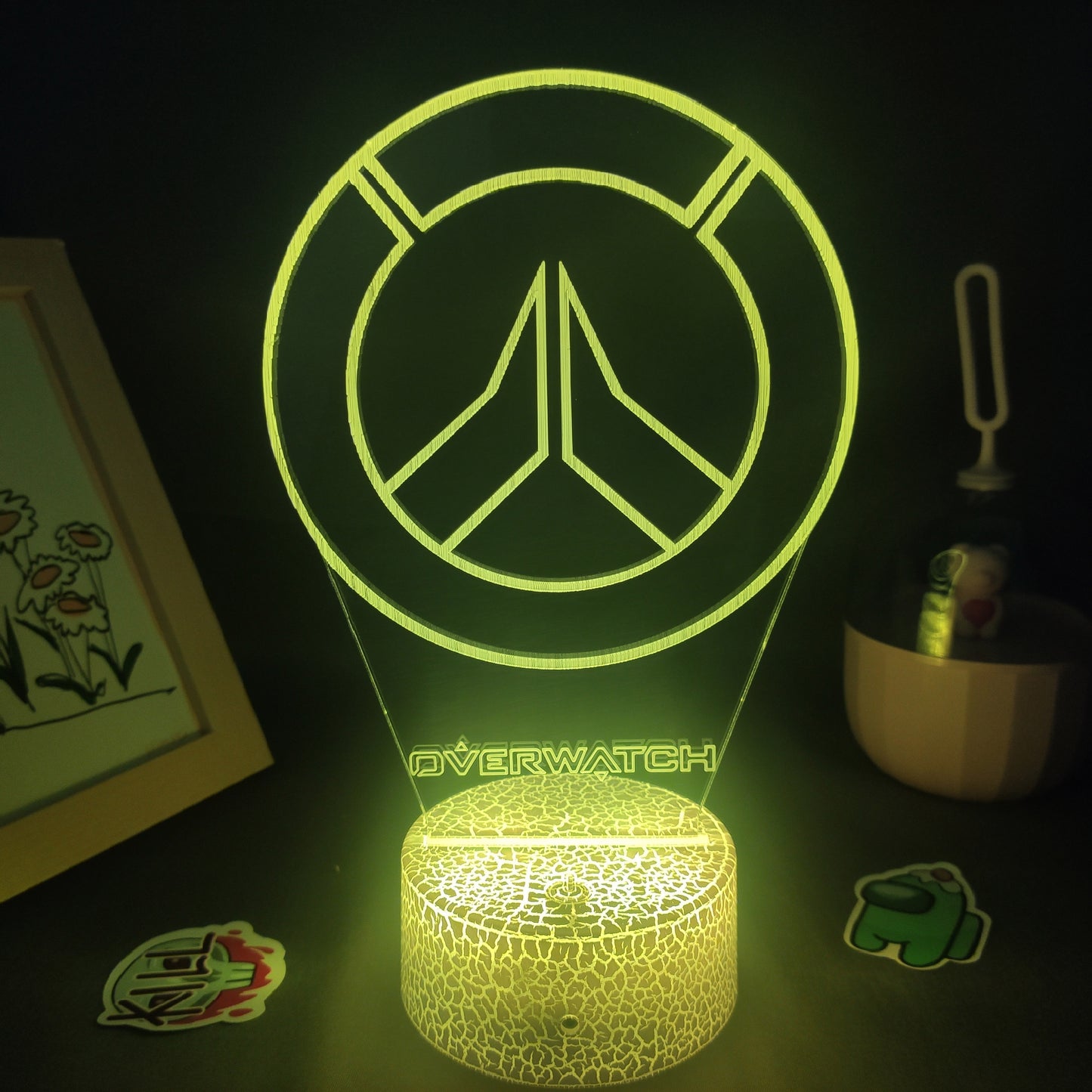 Overwatches OW Game LOGO Mark 3D Lamps
