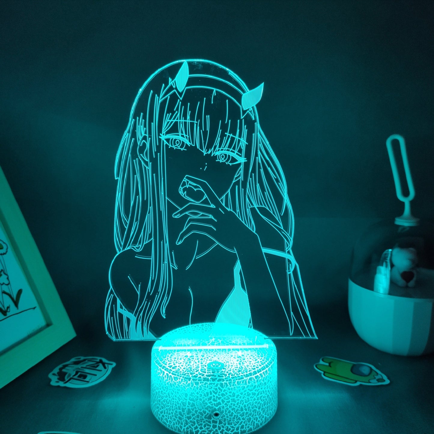 Zero Two Figure 3D LED RGB Night Lights