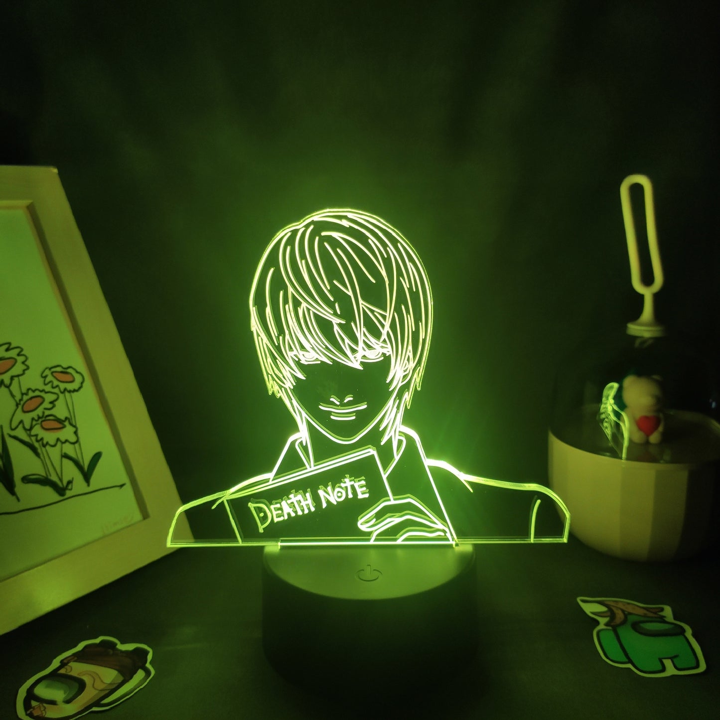مذكرة الموت ياغامي لايت 3D مصابيح LED أضواء ليلية