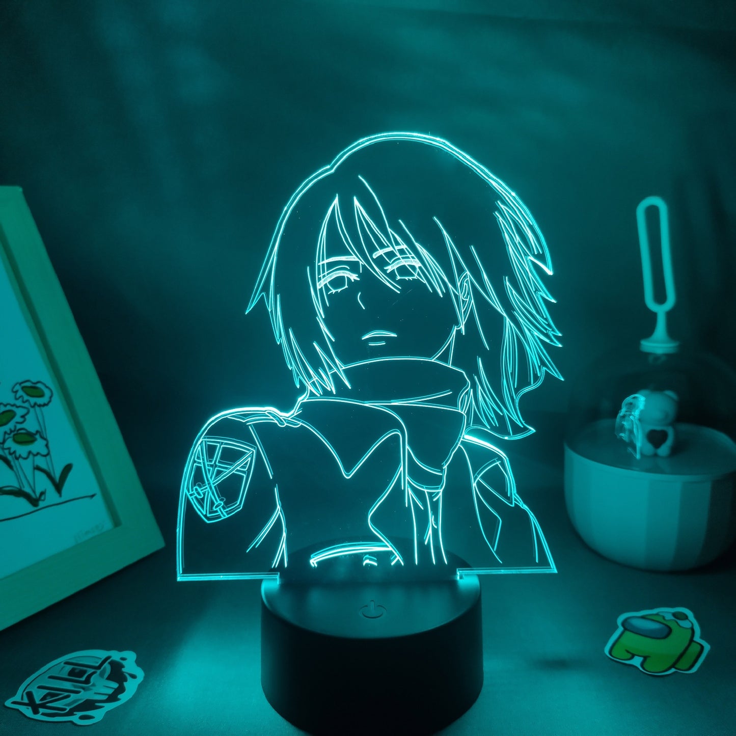 Mikasa Ackerman Attack on Titan 3D Lava Lamp