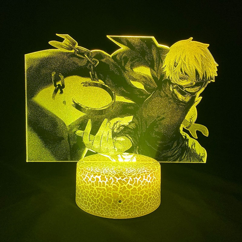 Tokyo Ghoul Figure Ken Kaneki Sasaki Yes 3D Picture Lamp