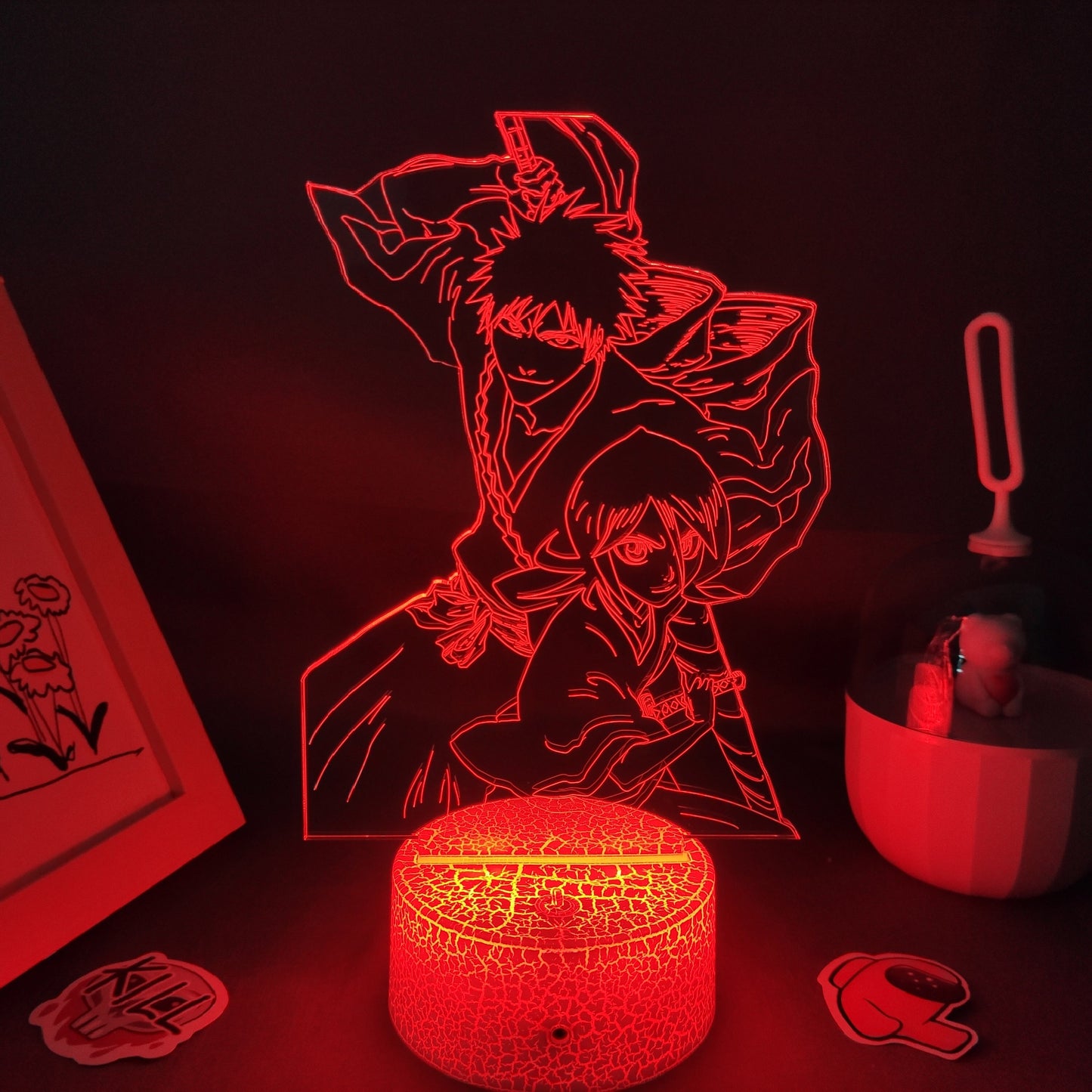 Bleach Kurosaki ichigo Shikai And Kuchiki Rukia Night Lights