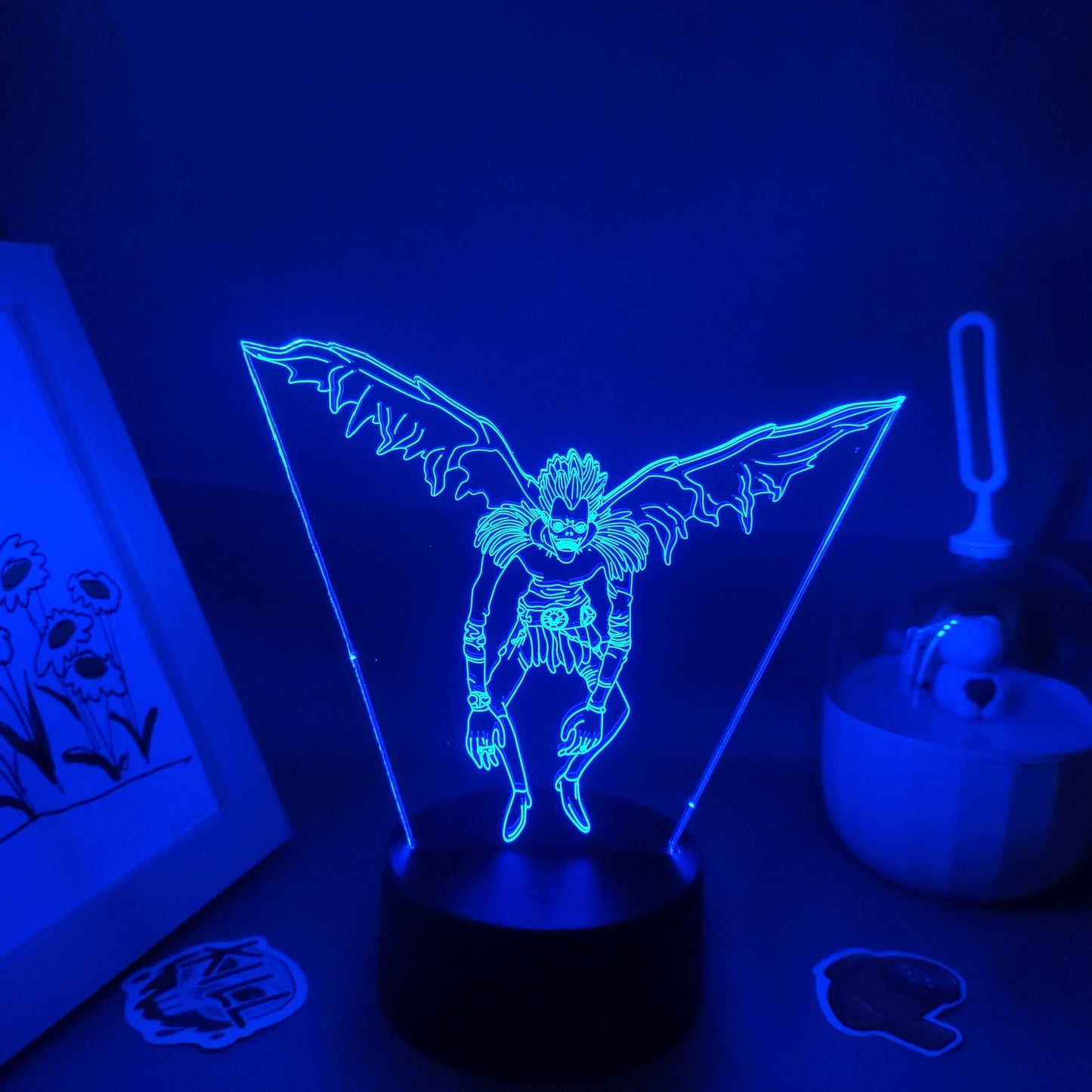 مذكرة الموت فيجوتو فيجما ثلاثية الأبعاد LED أضواء ليلية RGB