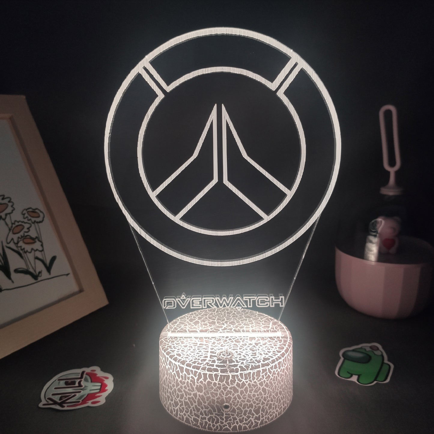 Overwatches OW Game LOGO Mark 3D Lamps