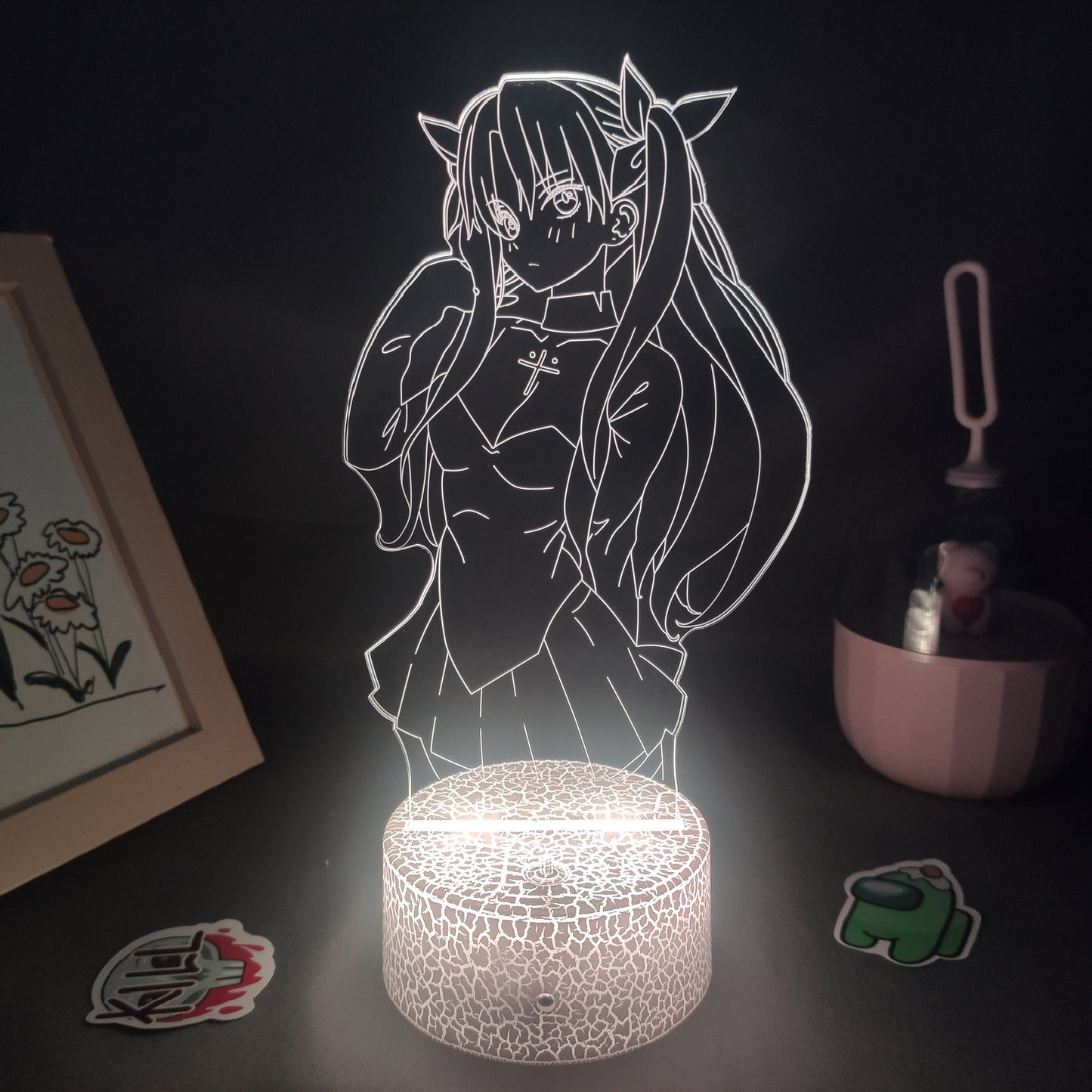 مصابيح الحمم البركانية ثلاثية الأبعاد من Tohsaka Rin Fate Stay