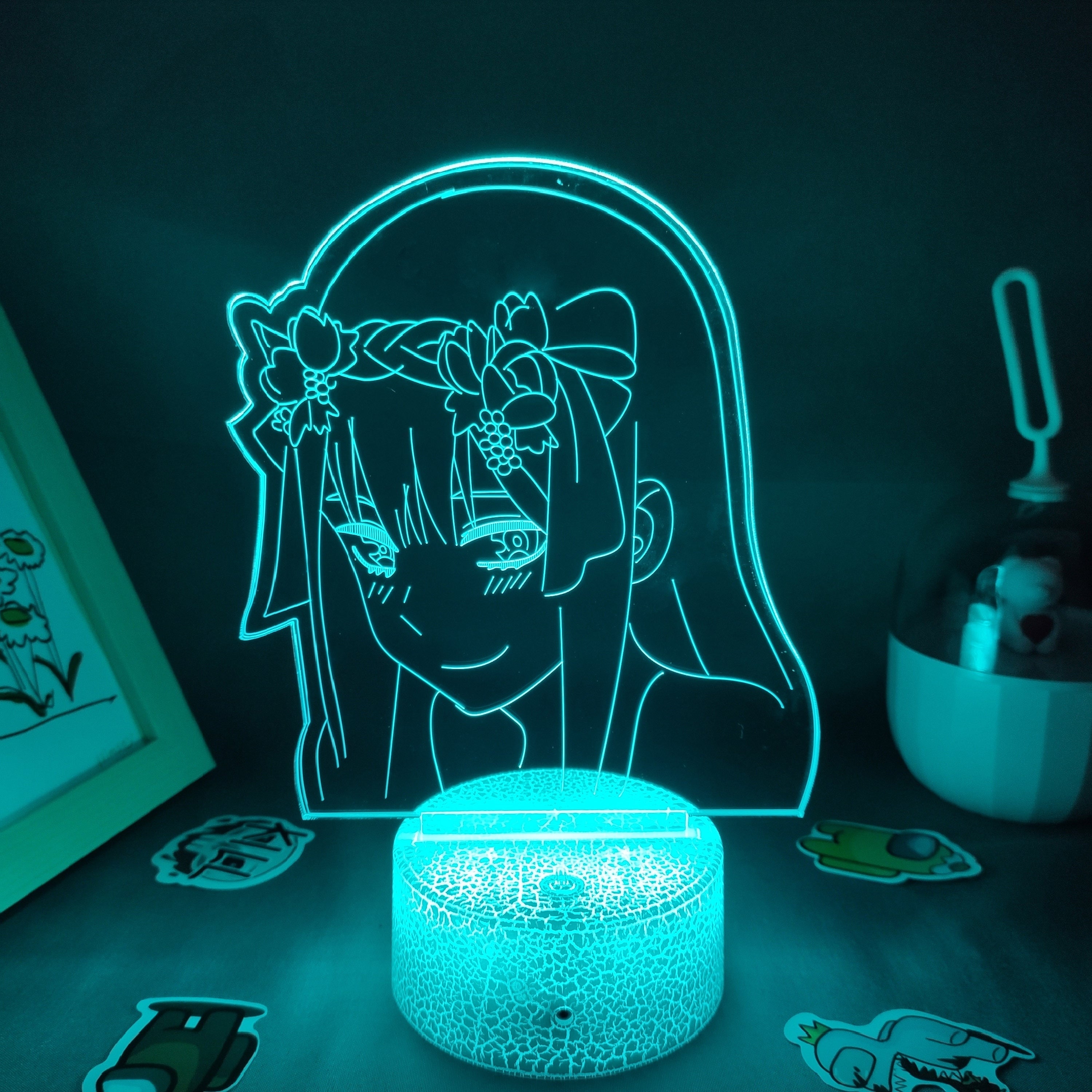 Zero Two 3D LED RGB Night Lights