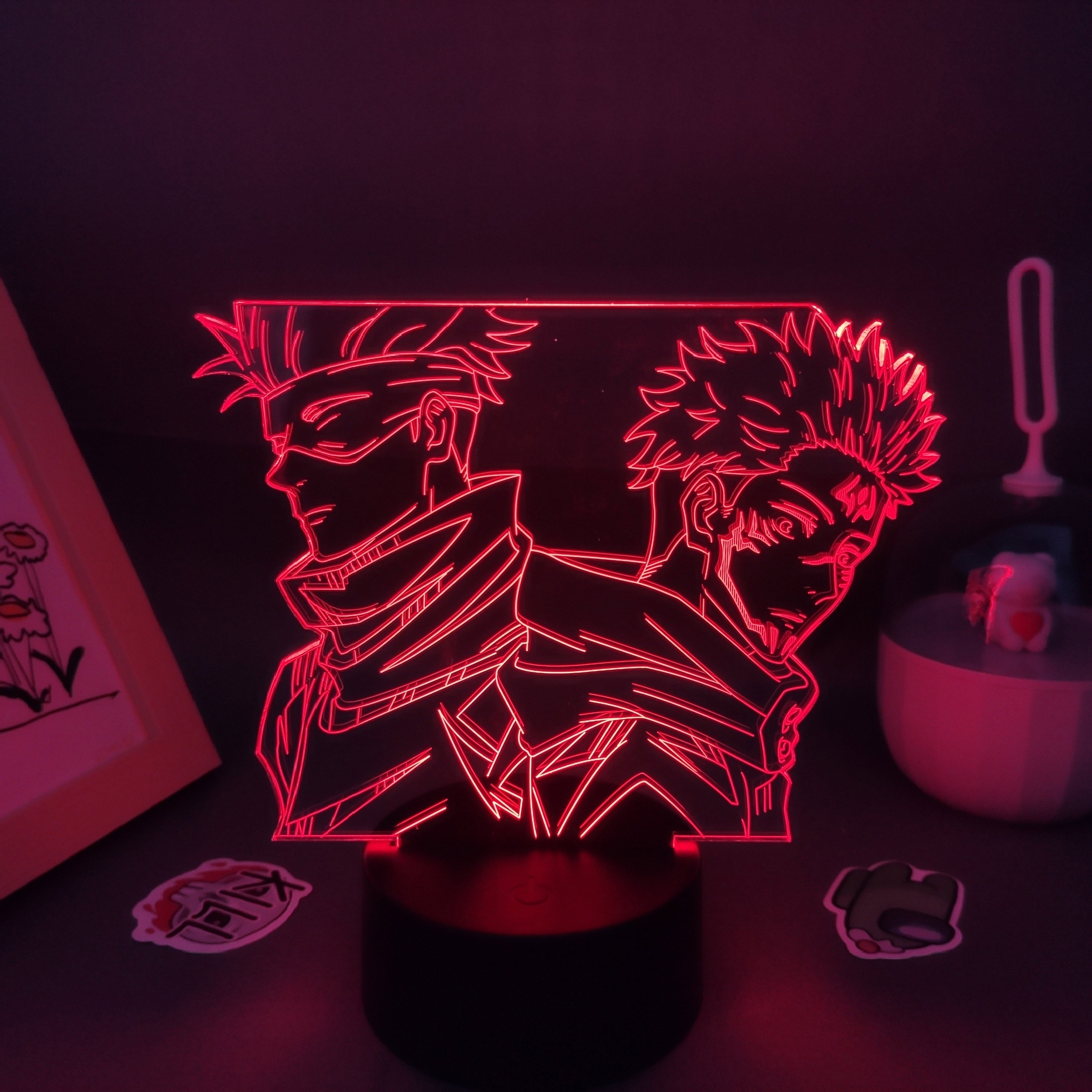 Jujutsu Kaisen Figure Satoru Gojo And Yuji Itadori 3D Lamp