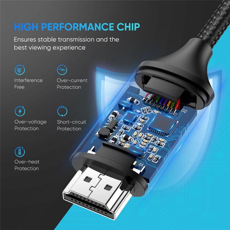 Ugreen USB C إلى HDMI كابل نوع C HDMI Thunderbolt 3 محول لماك بوك باد برو 2018 USB-C HDMI محول USB نوع C HDMI