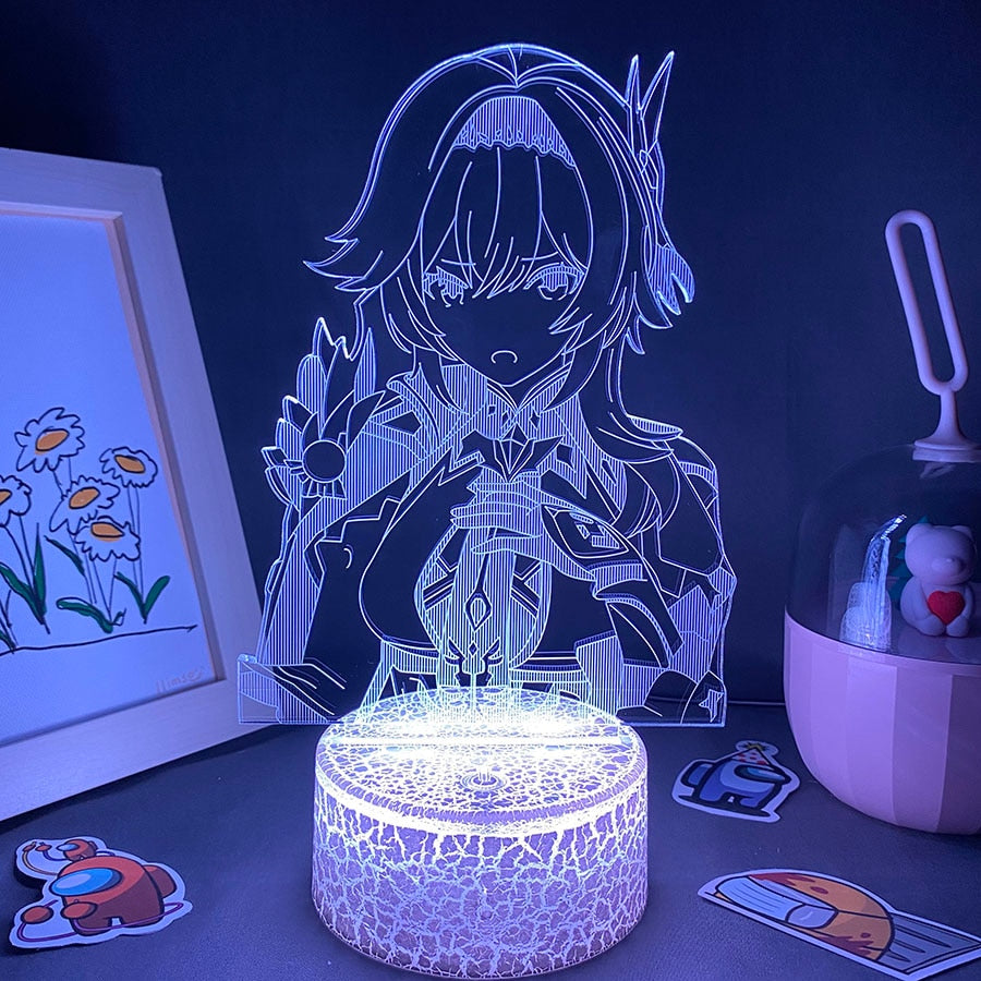 Genshin Impact Game Figure Night Lights