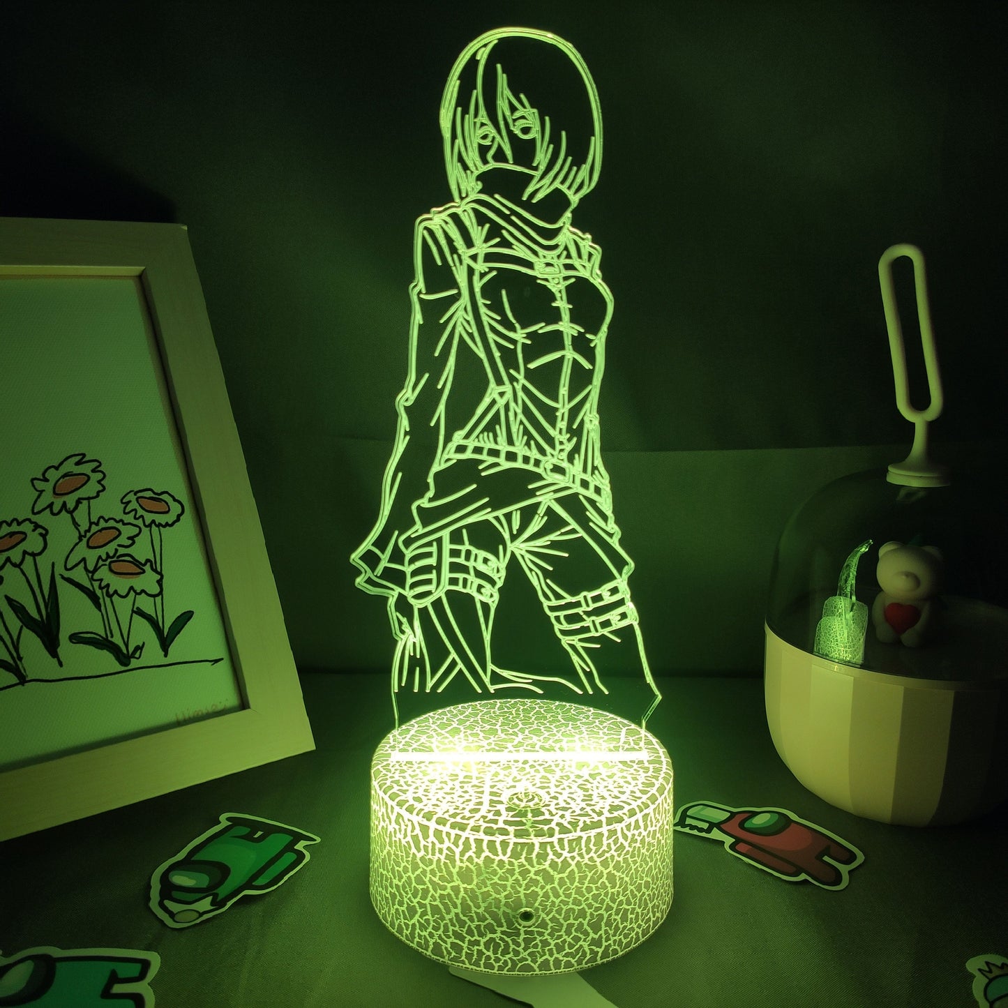 Attack on Titan Figure Mikasa Ackerman Led Night Light