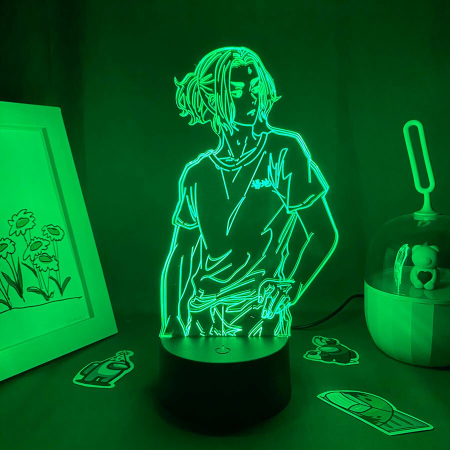 مصباح طوكيو ريفنجرز باجي ثلاثي الأبعاد LED