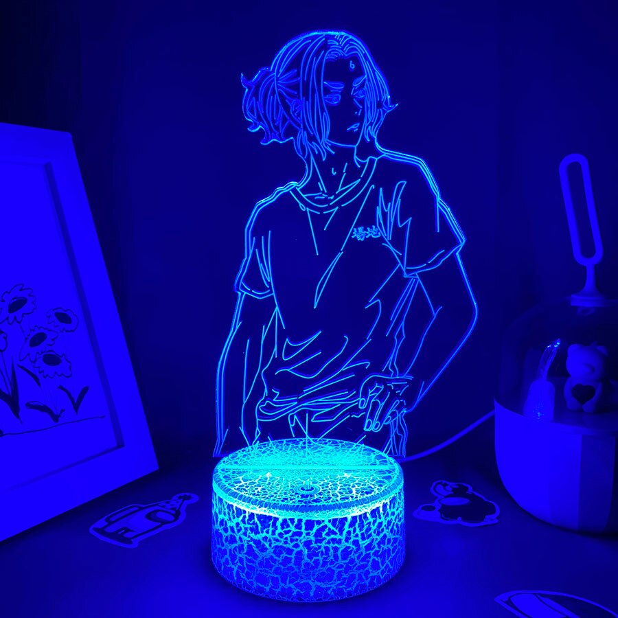 Tokyo Revengers Figure Baji 3D LED Lave Lamp