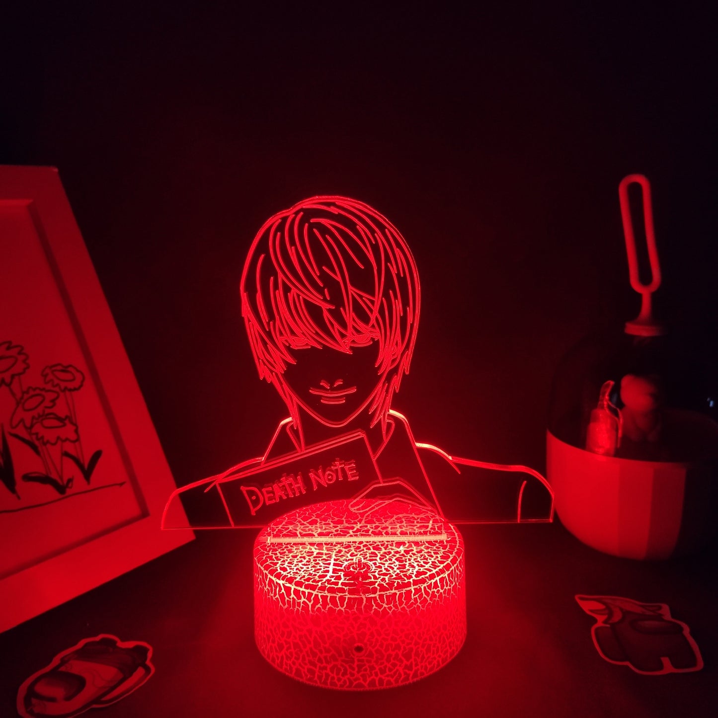 مذكرة الموت ياغامي لايت 3D مصابيح LED أضواء ليلية