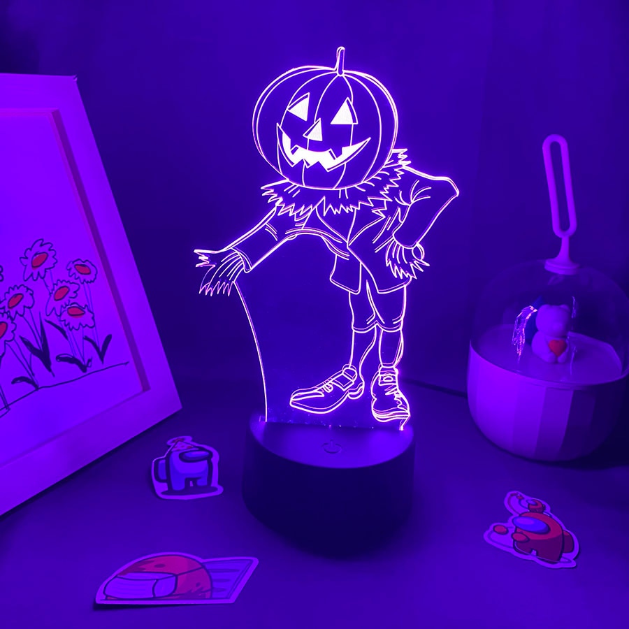 Halloween 3D Pumpkin LED Lava Lamp