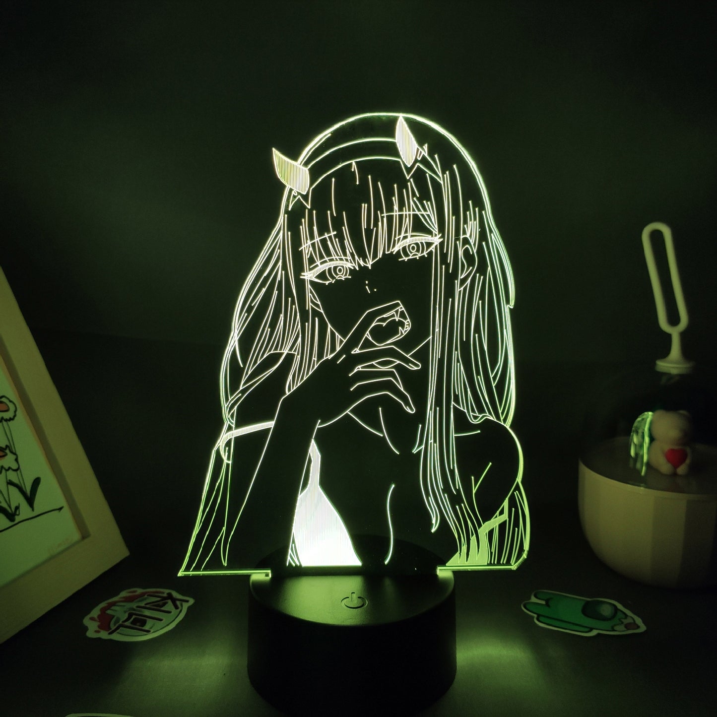 Zero Two Figure 3D LED RGB Night Lights