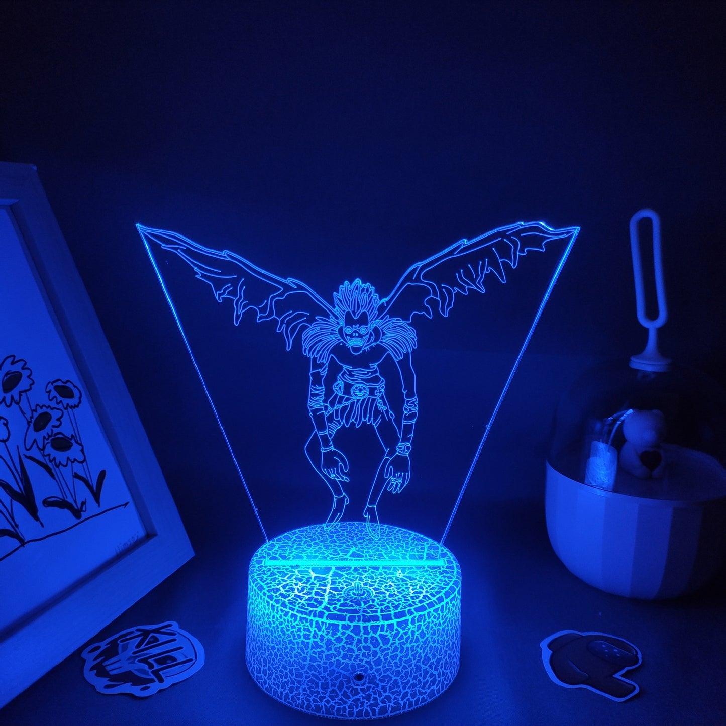 مذكرة الموت فيجوتو فيجما ثلاثية الأبعاد LED أضواء ليلية RGB