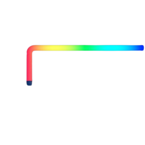 خطوط RGB على الحائط لإعدادات الألعاب