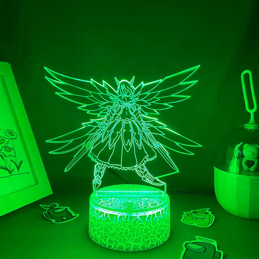 Fairy Tail Figure Erza 3D LED Night