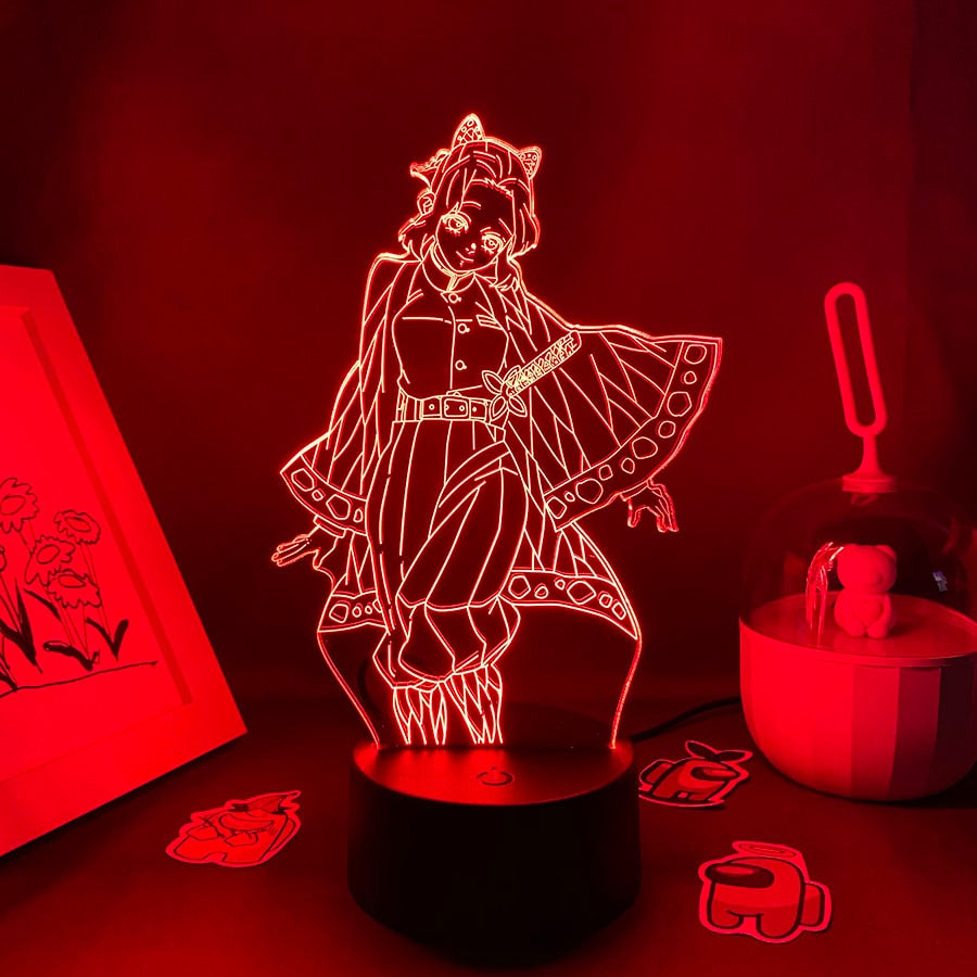 مجسم قاتل الشياطين شينوبو كوتشو ضوء ليلي ثلاثي الأبعاد